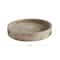 Hello Honey® 17'' Distressed Brown Paulownia Wood Hand Carved Tray